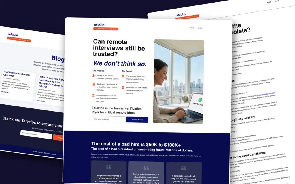 Talexios case study: website project